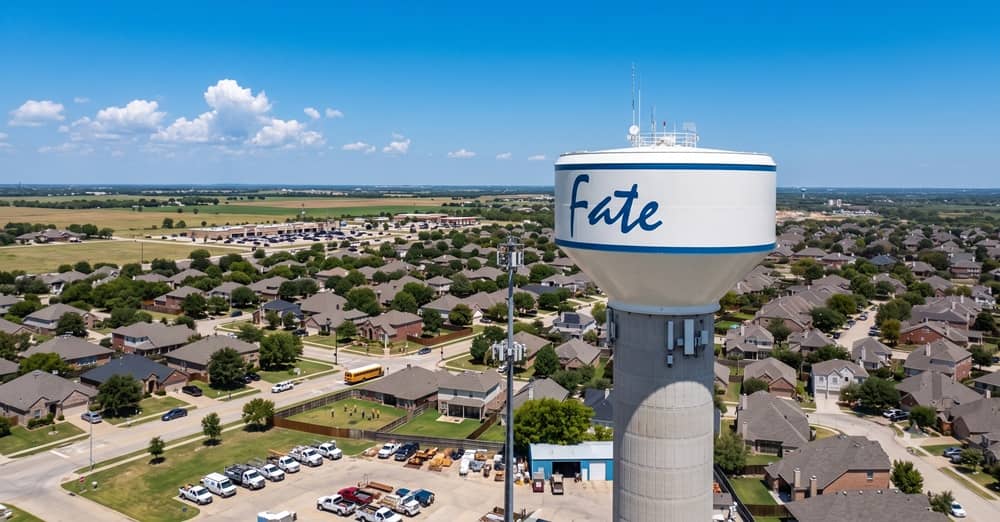 Tax Advisor in Fate, TX — fate texas water tower aerial